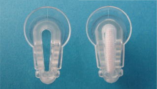 ガーゼで調節した外反母趾フィットパッド